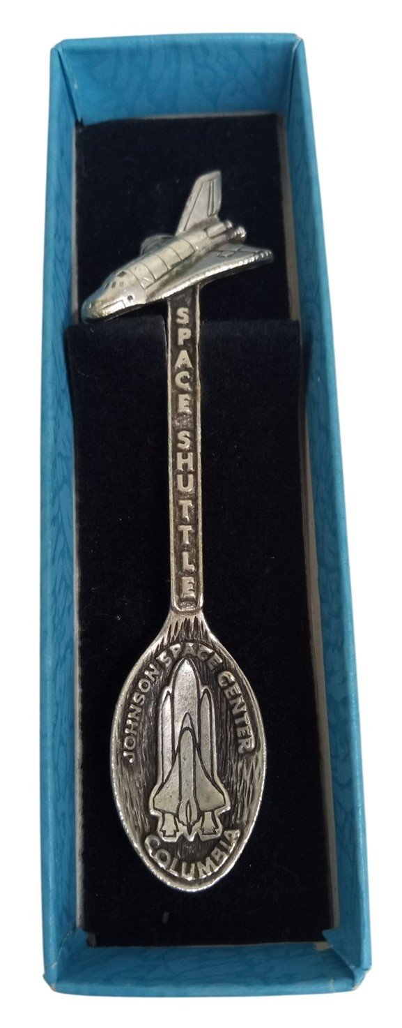 Johnson Space Shuttle Souvenir Spoon By Gish Vintage Collectible Nostalgic