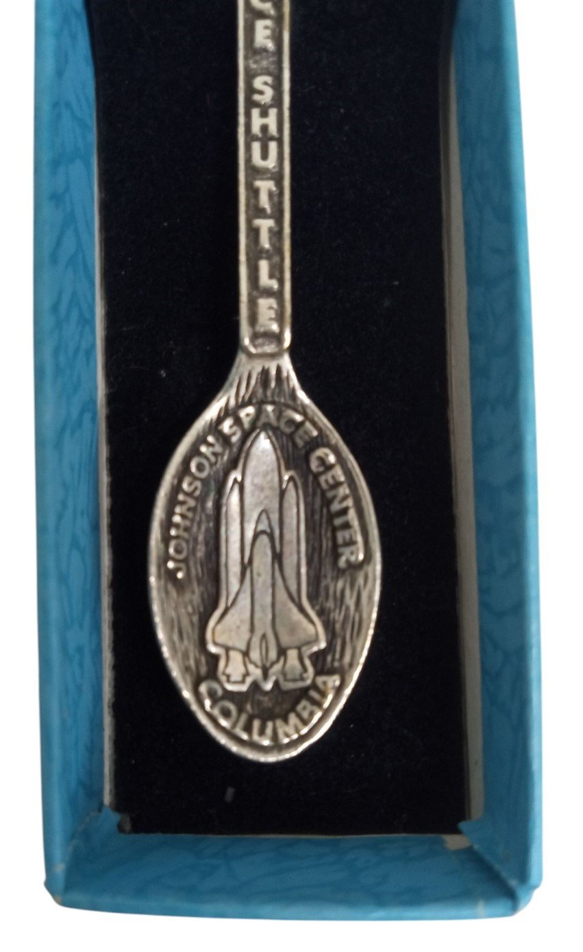 Johnson Space Shuttle Souvenir Spoon By Gish Vintage Collectible Nostalgic