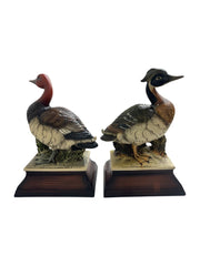 Mallard Vintage Harvey Knox Kingdom Global Art Duck Figurine Set of 2