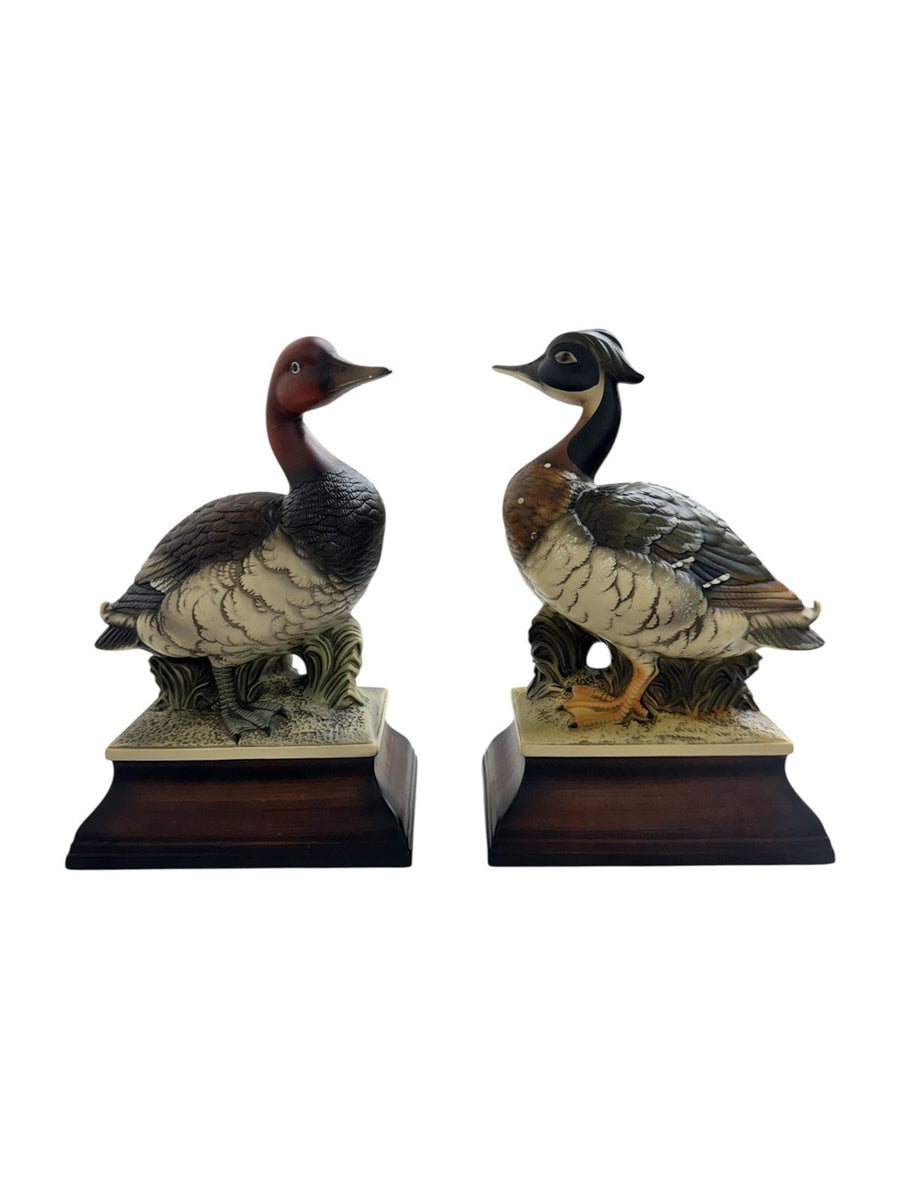 Mallard Vintage Harvey Knox Kingdom Global Art Duck Figurine Set of 2