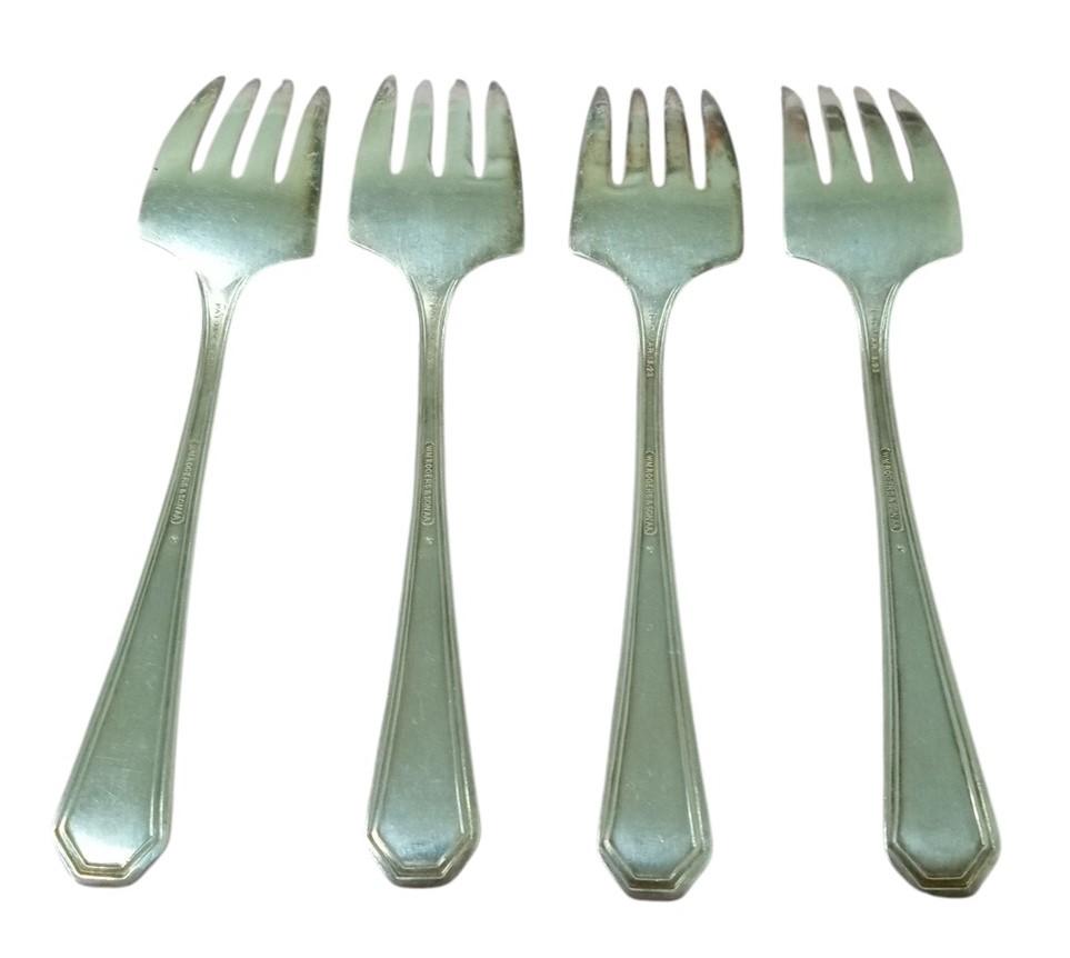 International Silver Mayfair Pattern Forks Set Of 4 Vintage Collectible