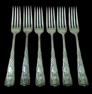 International Silver Rogers Bros Siren Pattern Forks Set Of 6 Vintage