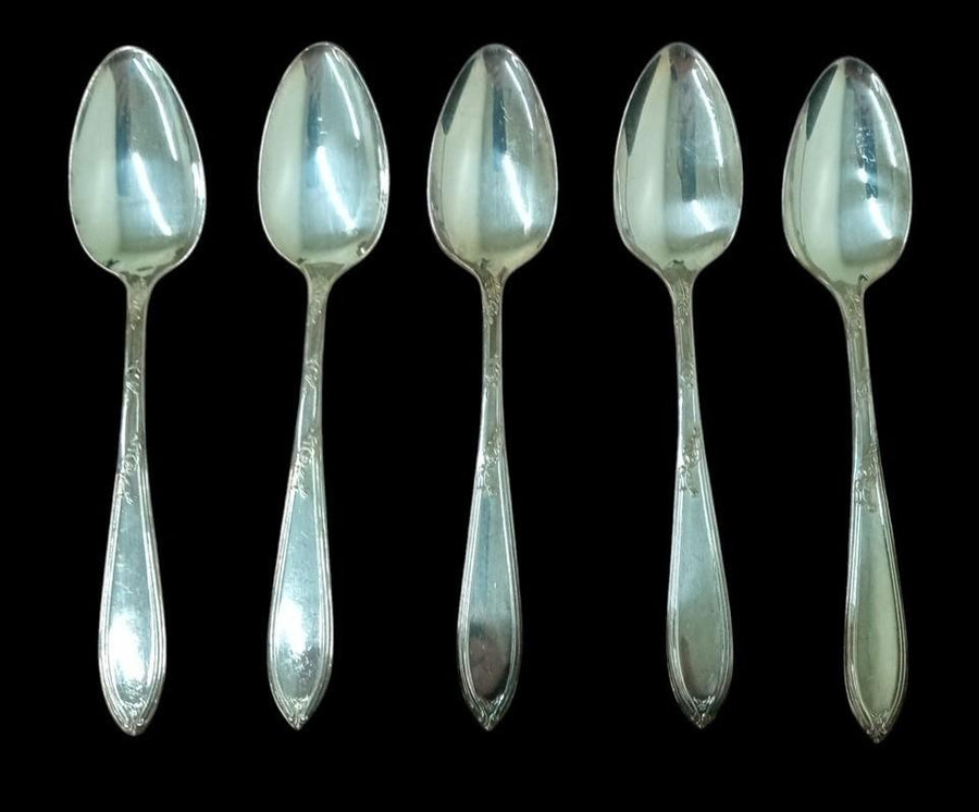International Silver New England Silverplate Rosemary Spoons Set Of 5 Vintage