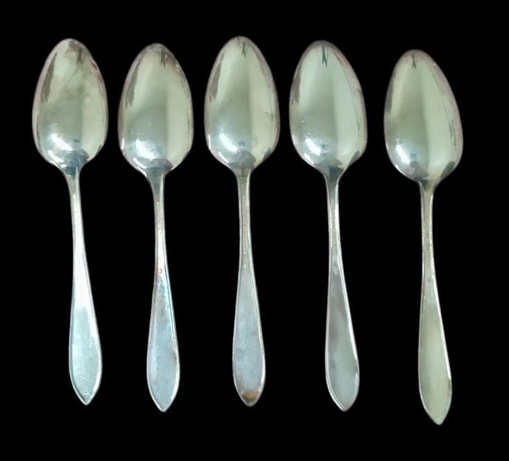 International Silver New England Silverplate Rosemary Spoons Set Of 5 Vintage