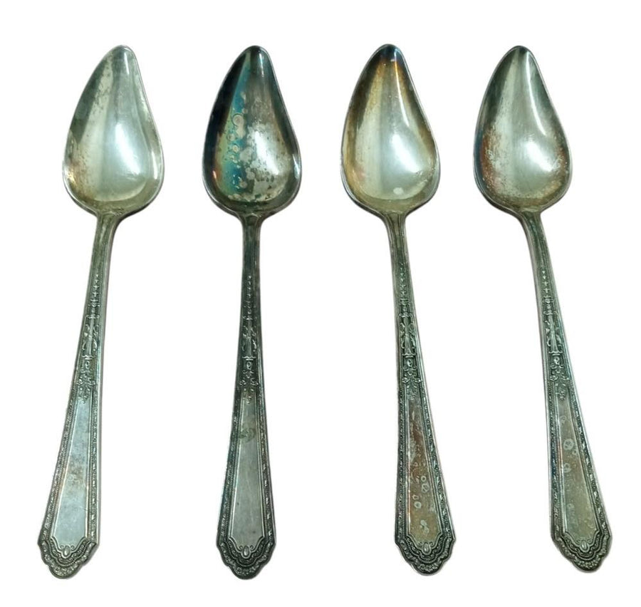 International Silver Holmes & Edwards Fruit Spoons Romance Pattern Set Of 4