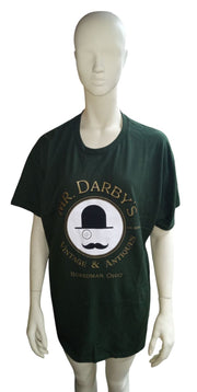 Mr.Darby's Vintage & Antiques T-Shirt Green Unisex Adult Clothing Ohio Local