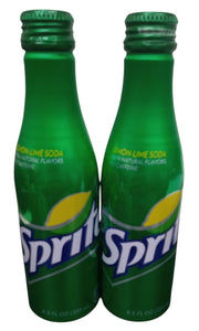 Sprite Aluminum Bottles Set Of 2 Sealed Collectible Nostalgic Soft Drink