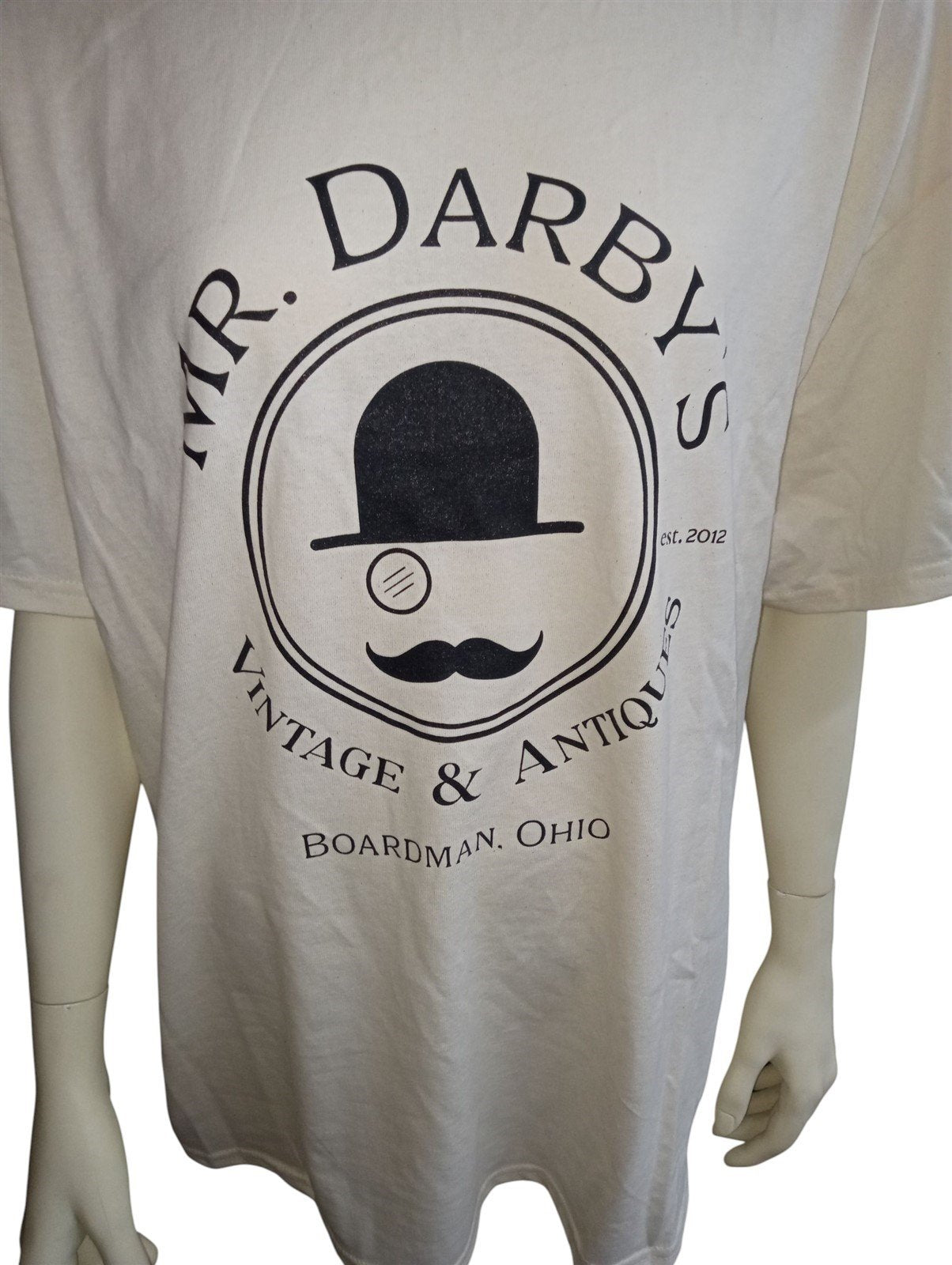 Mr.Darby's Vintage & Antiques Shirt White Unisex Clothing Ohio Local Business