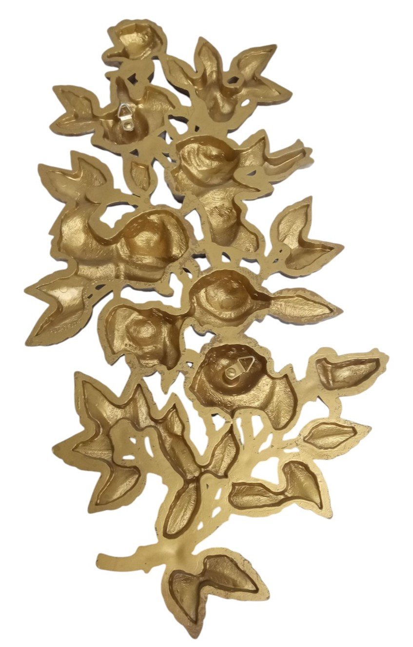 Homco Ivory Roses Hanging Wall Decor Vintage Collectible Nostalgic Home Decor