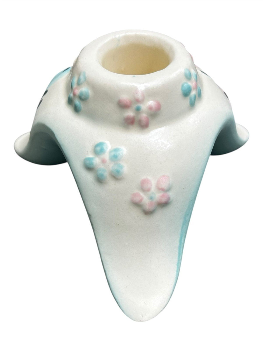 Hull Pottery Butterfly Candleholders, Vase, Ashtray, Tray and Basket Vintage Lot