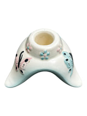 Hull Pottery Butterfly Candleholders, Vase, Ashtray, Tray and Basket Vintage Lot