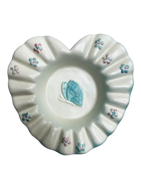 Hull Pottery Butterfly Candleholders, Vase, Ashtray, Tray and Basket Vintage Lot