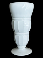 Milk Glass Ice Cream and Soda Vintage Glasses 8 Piece in Original Box by Colony