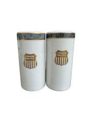 Union Pacific Vintage Creamer Sugar Bowl Salt and Pepper Shakers Set of 4 Pieces