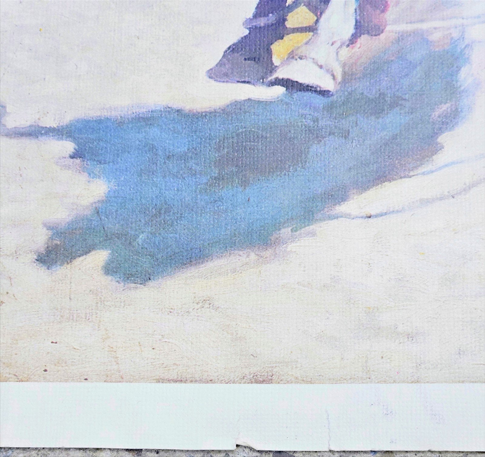 Rodeo Cowboy Lithograph Vintage N C Wyeth Bronco Buster Watercolor Reprint 1906