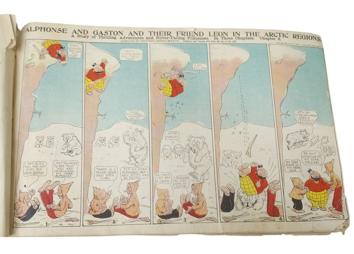 Comic Book New York American Journal F.Opper Alphonse & Gaston 1903 Antique