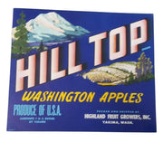 Yakima Washington Apple Crate Labels 9x11 Set Of 7 Vintage Nostalgic