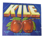 Yakima Washington Apple Crate Labels 9x11 Set Of 7 Vintage Nostalgic