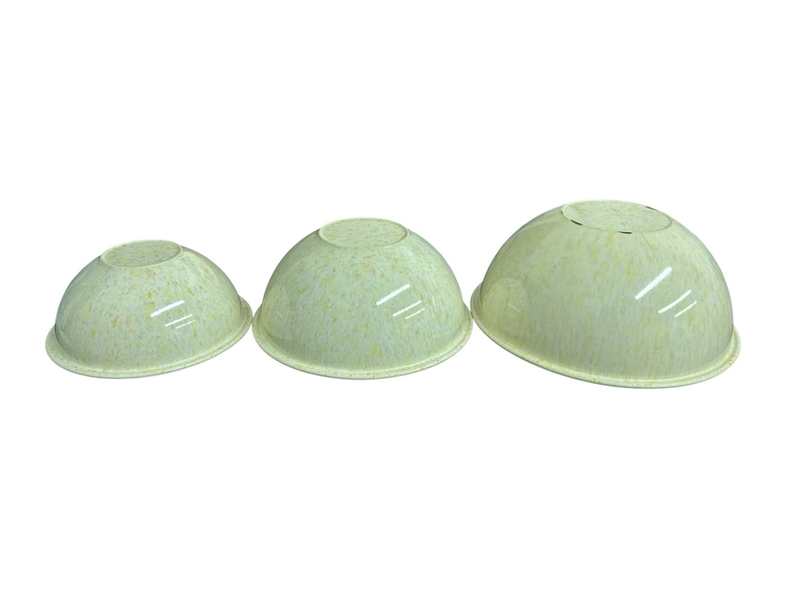 Bowls Brookpark Melamine Nesting Mixing Pastel Yellow Confetti Splatter 3 Piece
