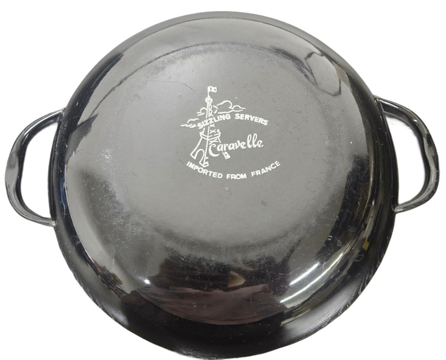 Sizzling Servers Caravelle Imported From France Vintage set of 3 cooking pans