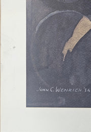 Railroad Pennsylvania Lithograph On Cotton John C. Wenrich "Pennsy Class 1-ls, 2-10-0 (1956) 25"x19"