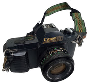 Canon T50 Camera With Accessories Retro Collectible Photography 1980s