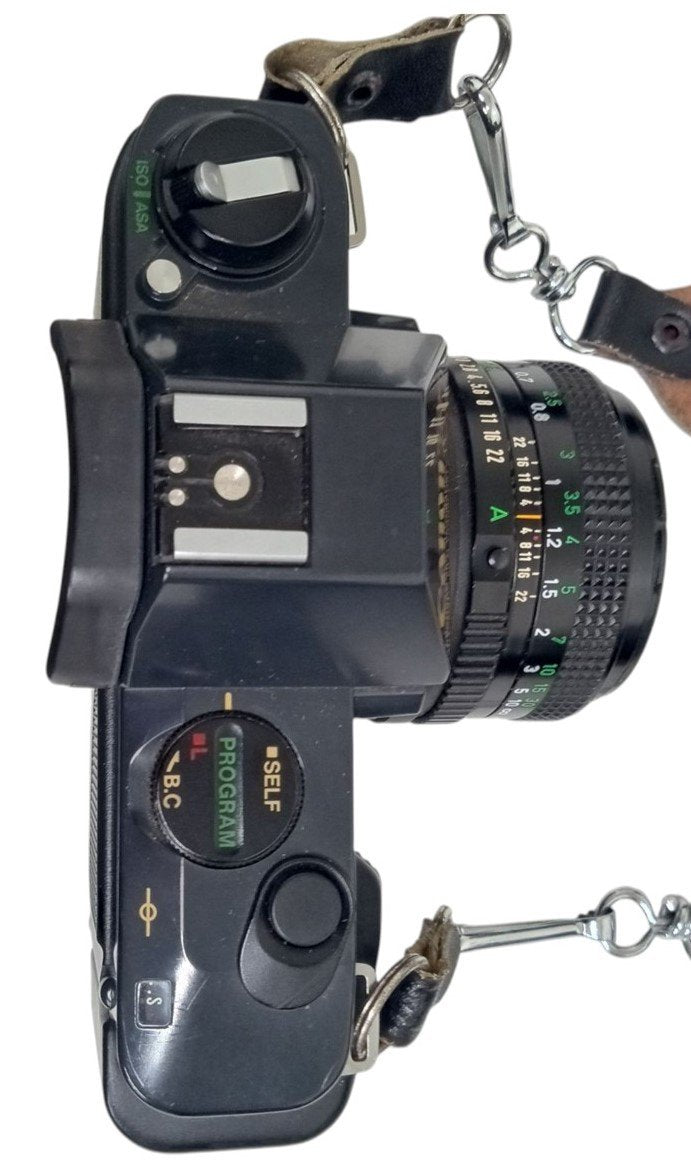 Canon T50 Camera With Accessories Retro Collectible Photography 1980s