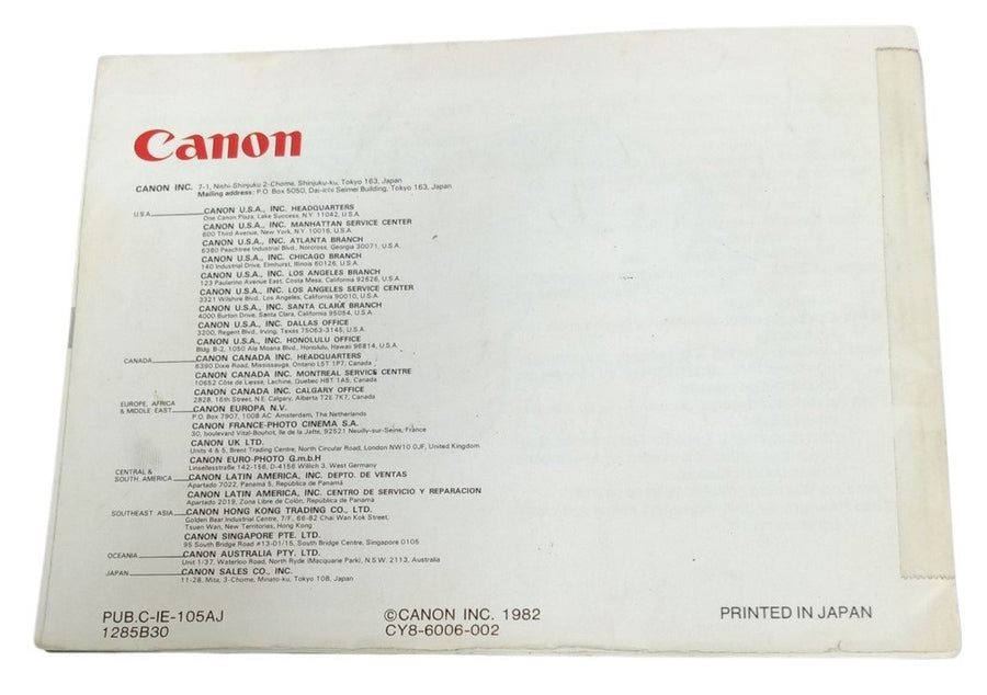 Canon T50 Camera With Accessories Retro Collectible Photography 1980s