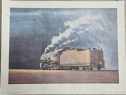 Railroad Pennsylvania Lithograph John C. Wenrich '57 Pennsy Class H-10 25"x19"