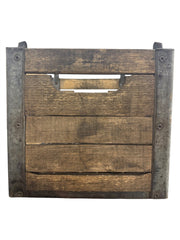 Milk Crate Vintage Wood Petersburg Creamery Petersburg Ohio 12 Bottle Slots