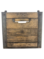 Milk Crate Vintage Wood Petersburg Creamery Petersburg Ohio 12 Bottle Slots