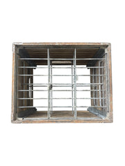 Milk Crate Vintage Wood Petersburg Creamery Petersburg Ohio 6 Bottle Slots