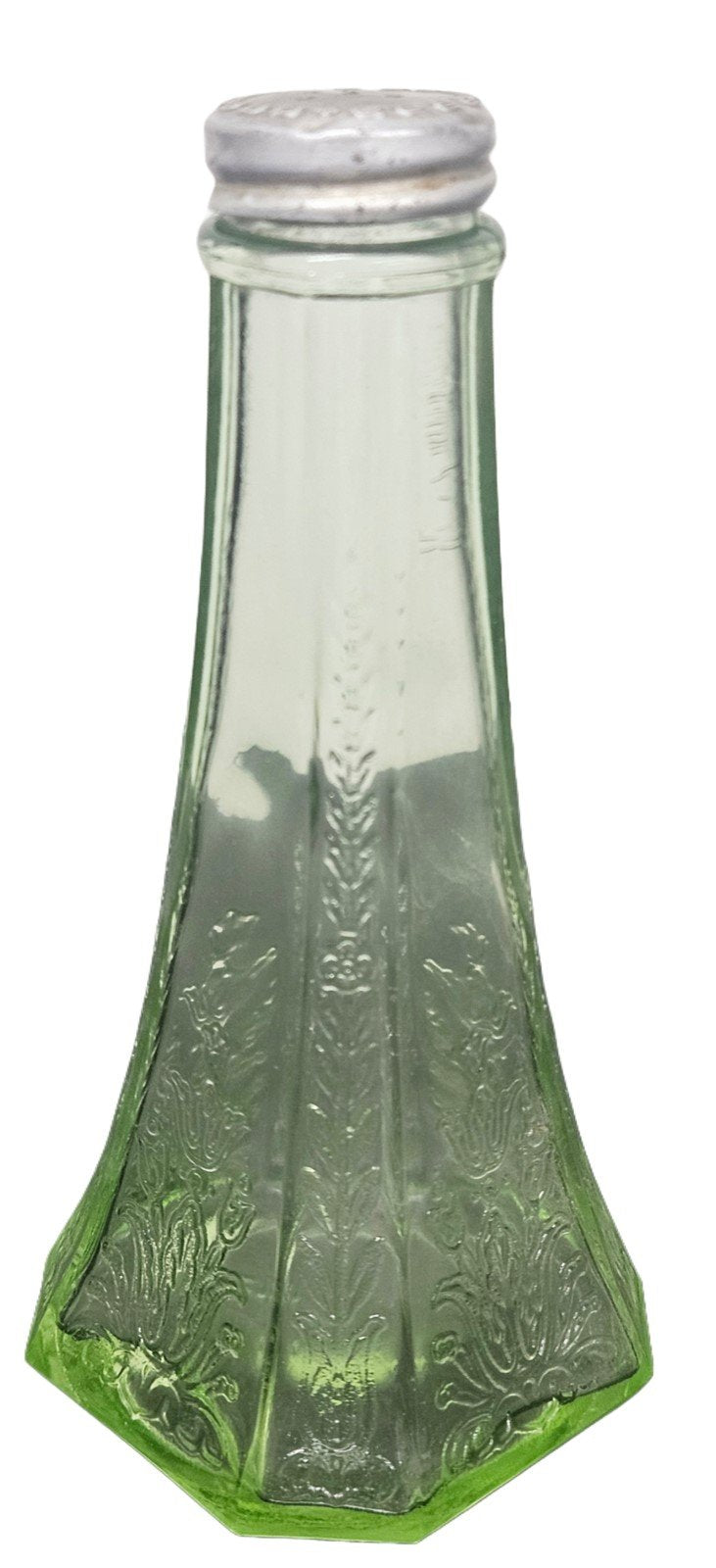 Anchor Hocking Vintage Green Vaseline "Princess" Single Shaker