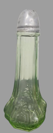 Anchor Hocking Vintage Green Vaseline "Quail" Single Shaker