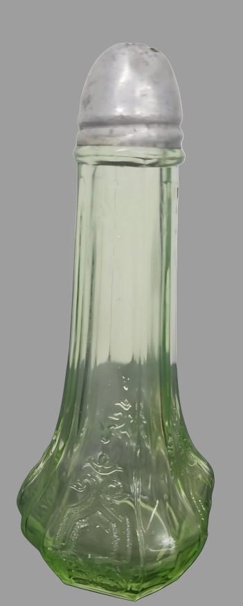 Anchor Hocking Vintage Green Vaseline "Quail" Single Shaker