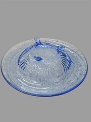 Copen Blue Vintage Glass "Paden City Maya" Console Set Full