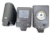 Camera Flashes Focal Minolta Yashica Set Of 3 Retro Collectible Photography