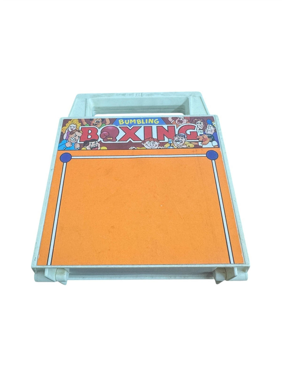 TOMY Bumbling Boxing 1980's Toy Vintage Play Set 2 Wind Up Boxers Folding Case