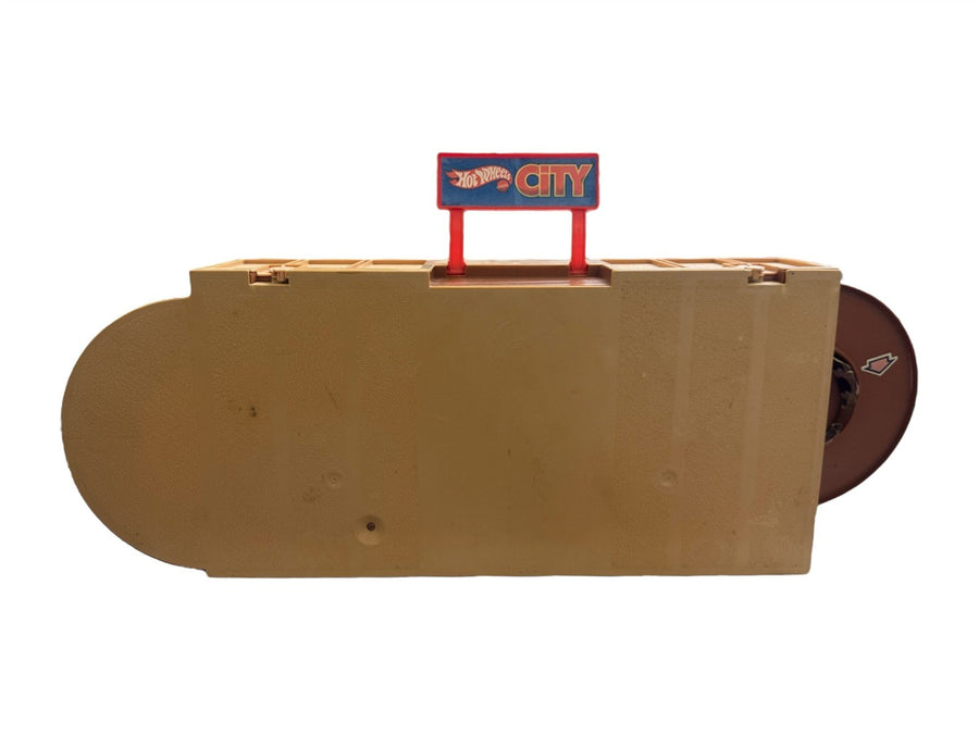 Hotwheels Mattel City Folding Playset Cars Vintage 1970's Sto & Go Case