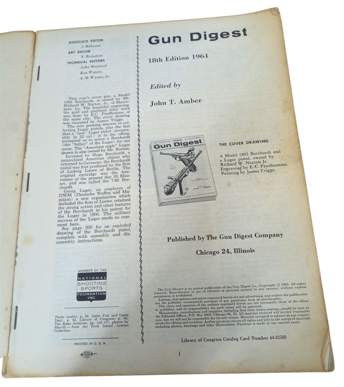 Gun Digest Firearm Book Catalog 1964 Deluxe Edition Vintage Nostalgic