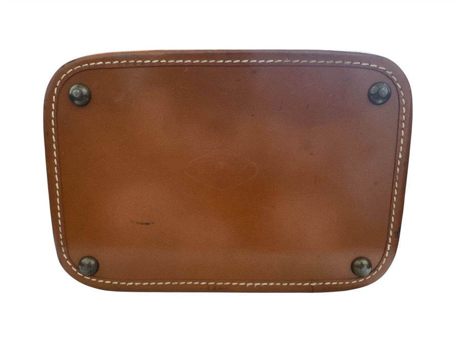 Belber Neolite Vintage Brown Train Luggage Hard Case Mid Century Made in USA