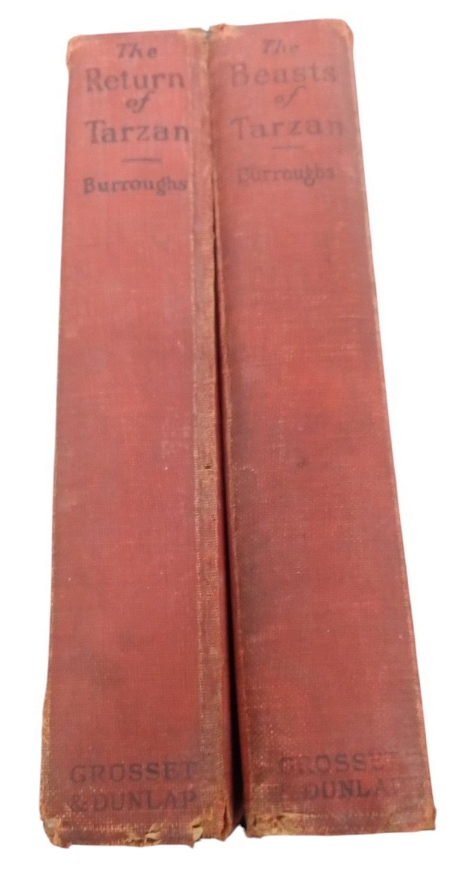 Tarzan Books 1910s Edgar Rice Burroughs Antique Collectible Literature