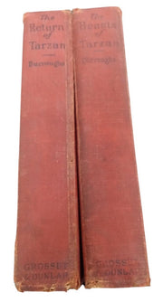 Tarzan Books 1910s Edgar Rice Burroughs Antique Collectible Literature