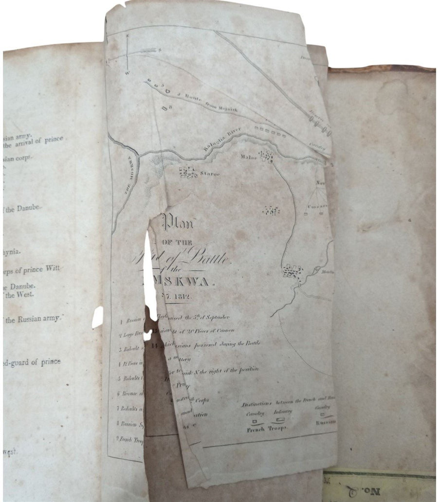 Book Circumstantial Narrative Of The Campaign In Russia 1817 Antique Collectible