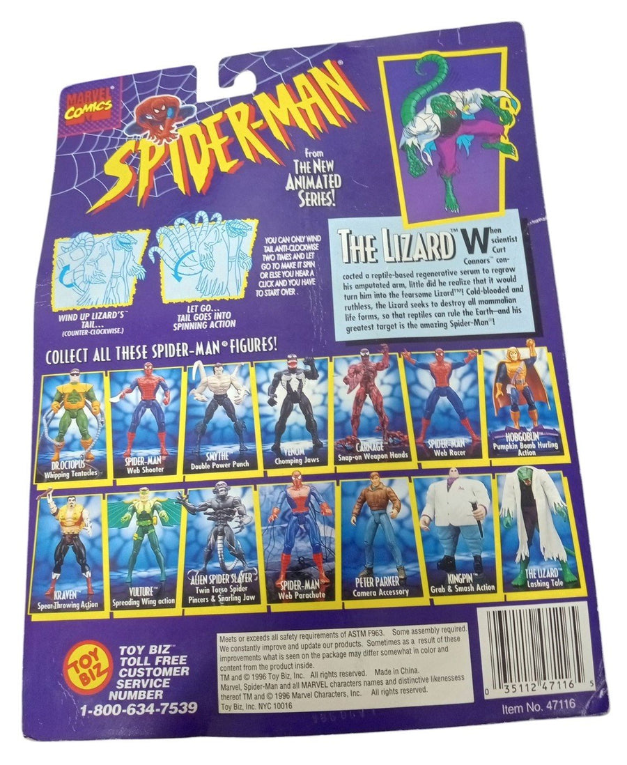 Marvel Spider-Man The Lizard Action Figure Toy Retro Collectible Nostalgic