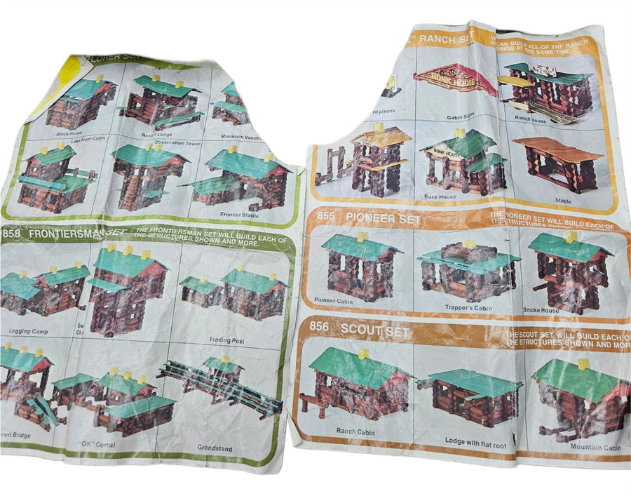 Frontier Town Playskool Lincoln Log Set 430+ Pieces