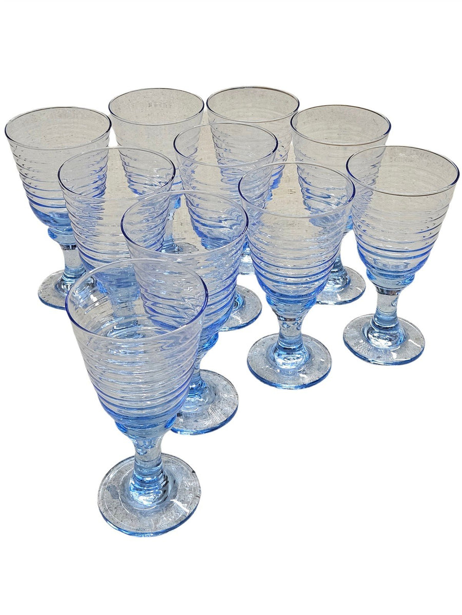 Libbey Vintage Misty Sirrus Misty Goblet Set Of 10