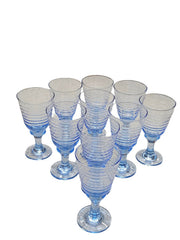 Libbey Vintage Misty Sirrus Misty Goblet Set Of 10