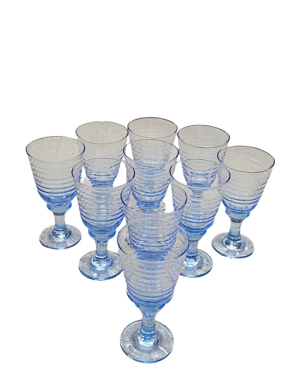 Libbey Vintage Misty Sirrus Misty Goblet Set Of 10