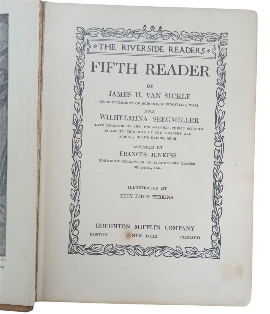 Books 1900 1911 1912 Set Of 3 Antique Collectible School Learning Literature